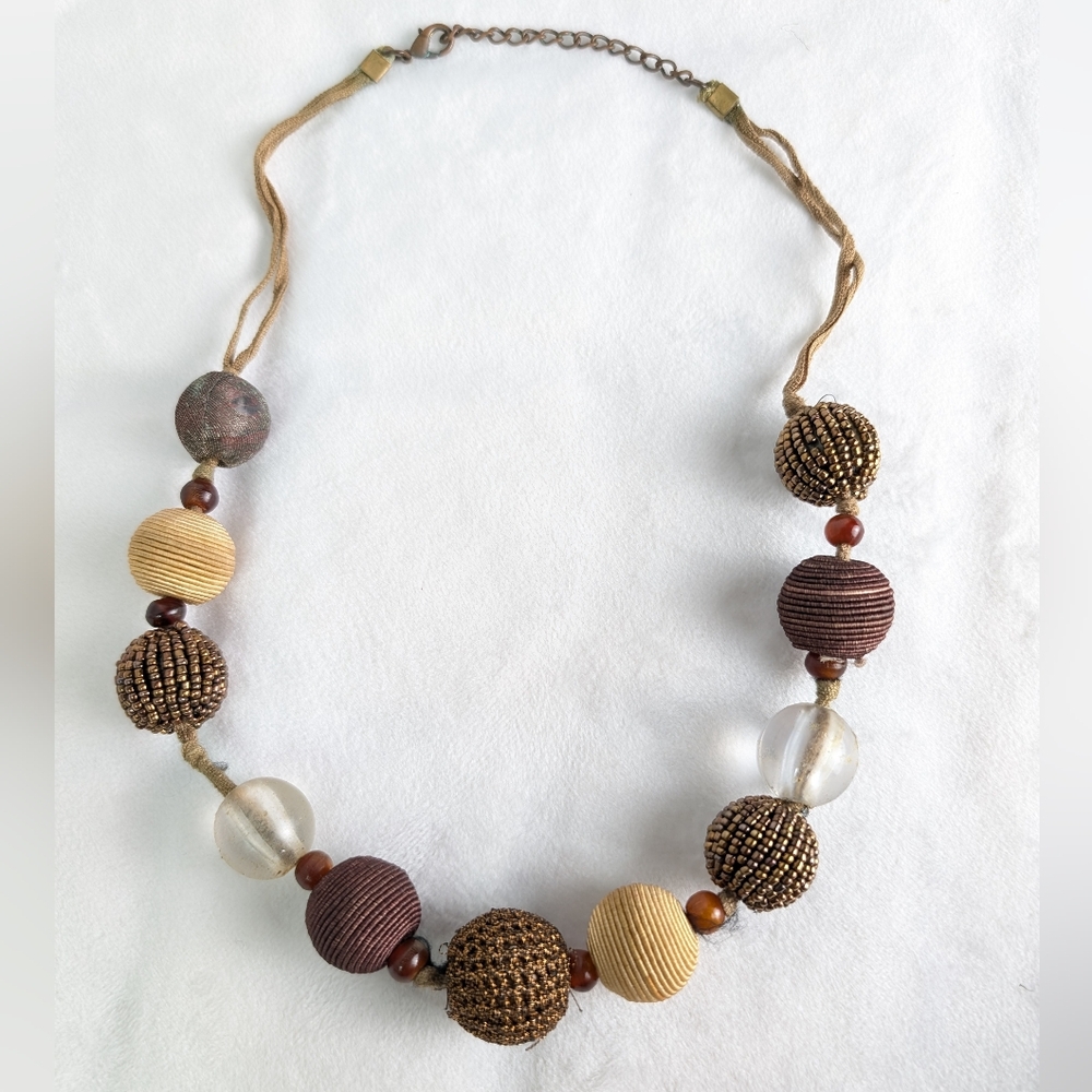 ☘️*Project* Bohemian Handmade Beaded Mix Material Necklace